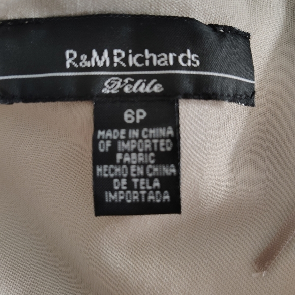 R&M Richards Off the shoulder Fishtail Evening Gown 6P - Picture 11 of 12